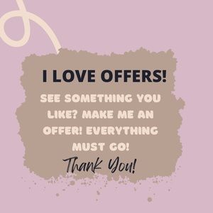 Closet clean out - all must go!